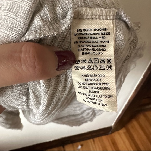 We the Free cowl neck split back long sleeve - Picture 6 of 8